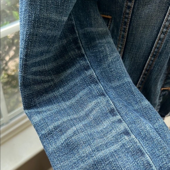 GAP Classic Blue Cropped Denim Jacket Medium - Picture 11 of 11